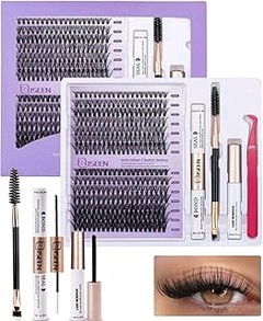 Instrucciones para aplicar extensiones de pestañas desde un kit