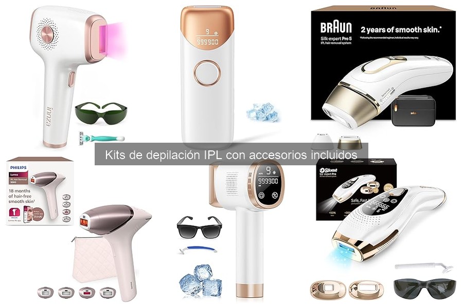 Accesorios incluidos en kits de depilación IPL: guía esencial