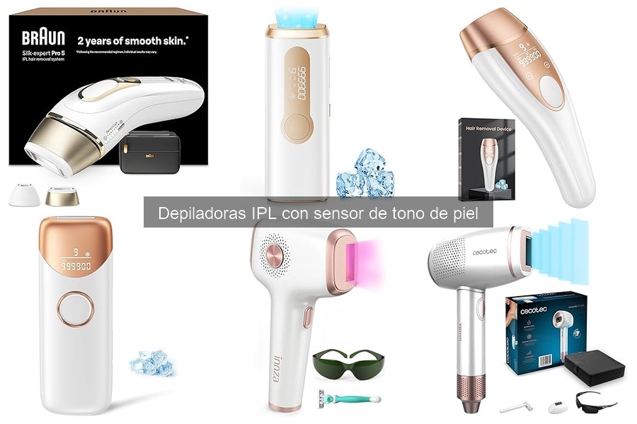 Alternativas a depiladoras IPL con sensor de tono de piel