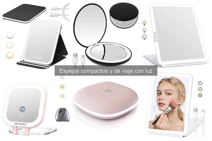 Alternativas a Espejos Compactos y de Viaje con Luz