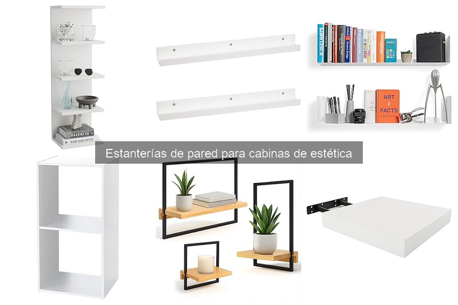 Alternativas a estanterías de pared en cabinas de estética