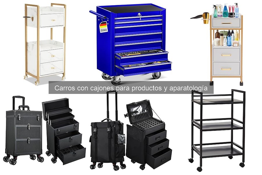 Alternativas a los carros con cajones para productos estéticos