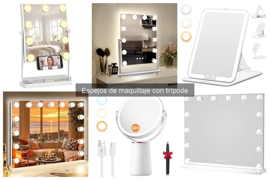 Alternativas a los espejos de maquillaje con trípode