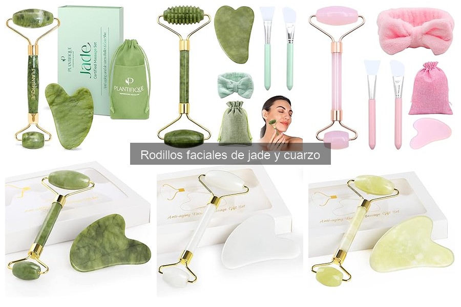 Beneficios de los rodillos faciales de jade y cuarzo
