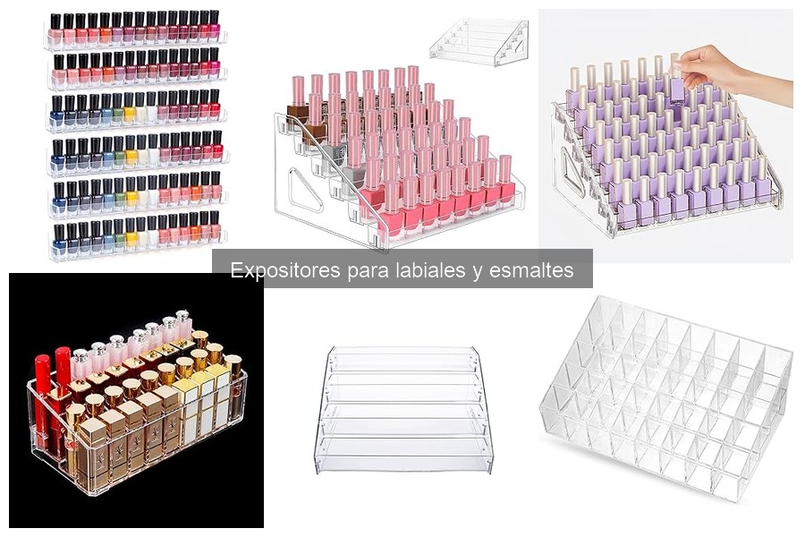 Características clave de un expositor para esmaltes