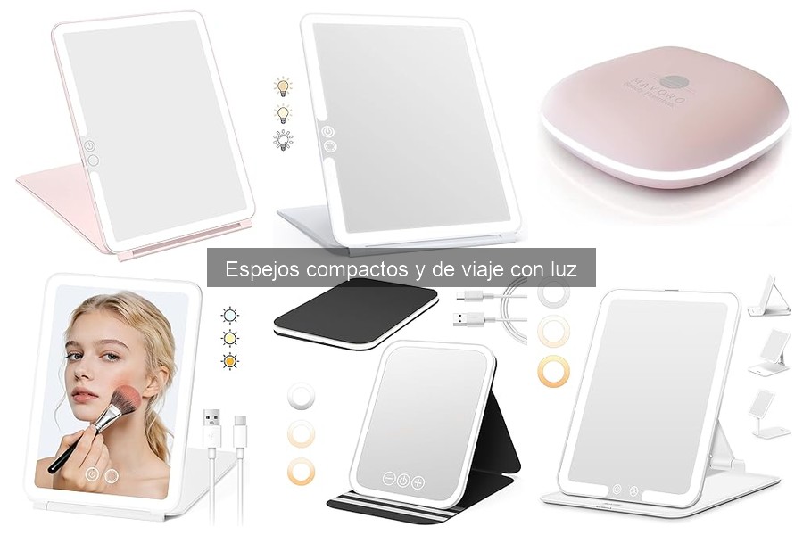 Cómo elegir el mejor espejo compacto y de viaje con luz