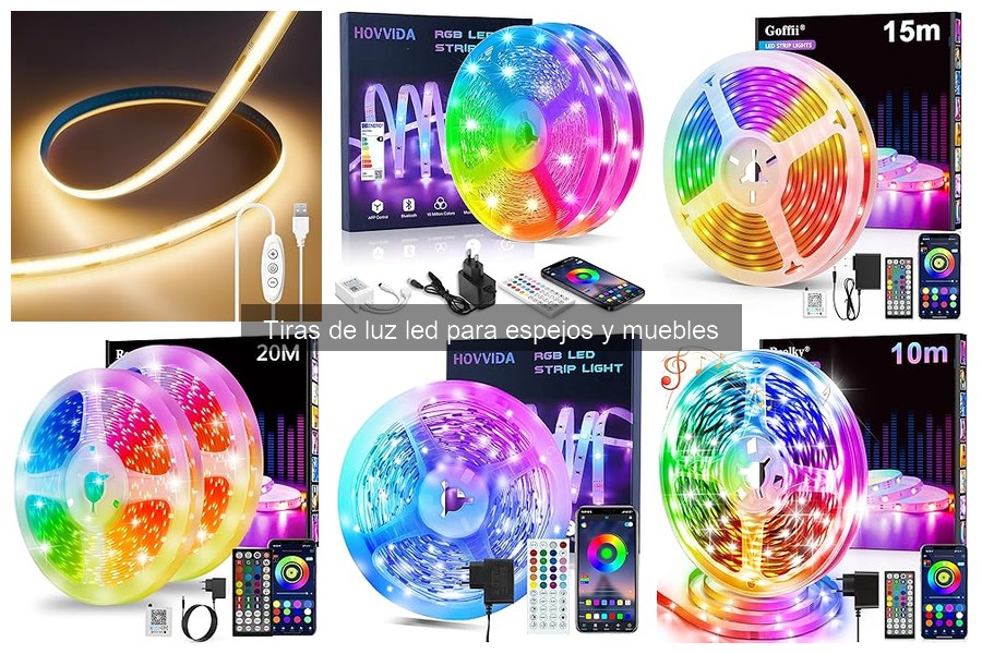 Cómo Elegir Tiras de Luz LED para Muebles y Espejos