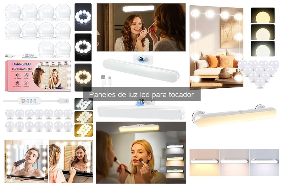 Cómo instalar paneles de luz LED en tu tocador