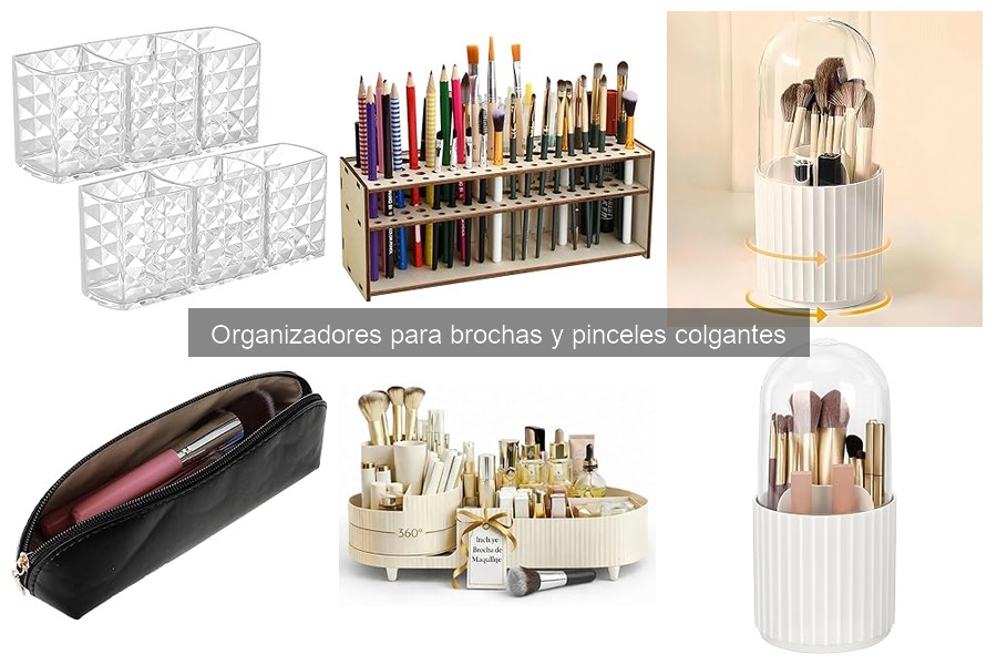 Cómo instalar un organizador colgante para brochas y pinceles