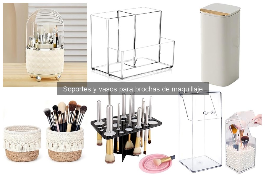 Cómo limpiar y mantener soportes y vasos para brochas