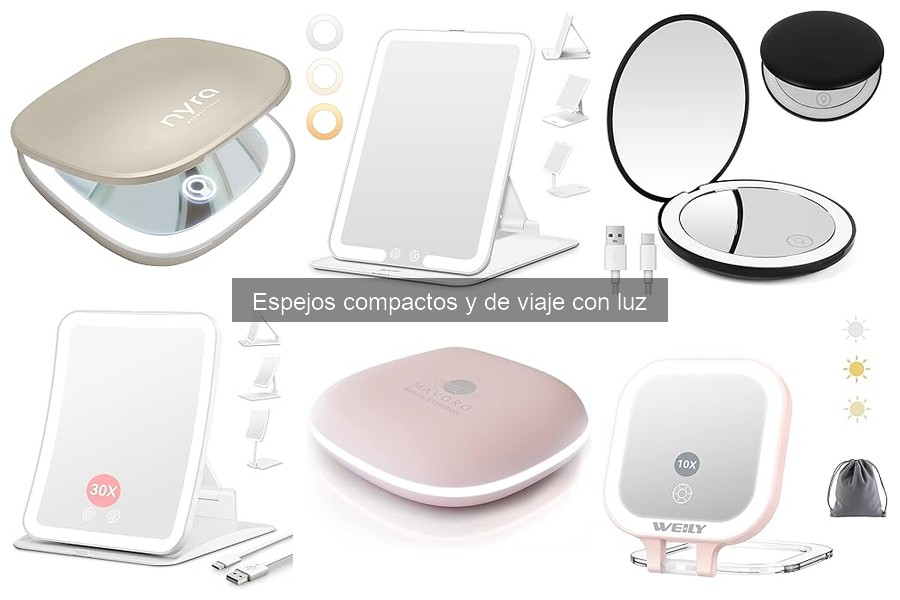 Cómo mantener tu espejo compacto y de viaje con luz