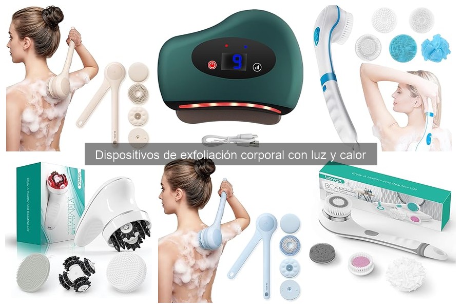 Cómo usar dispositivos de exfoliación corporal con luz y calor