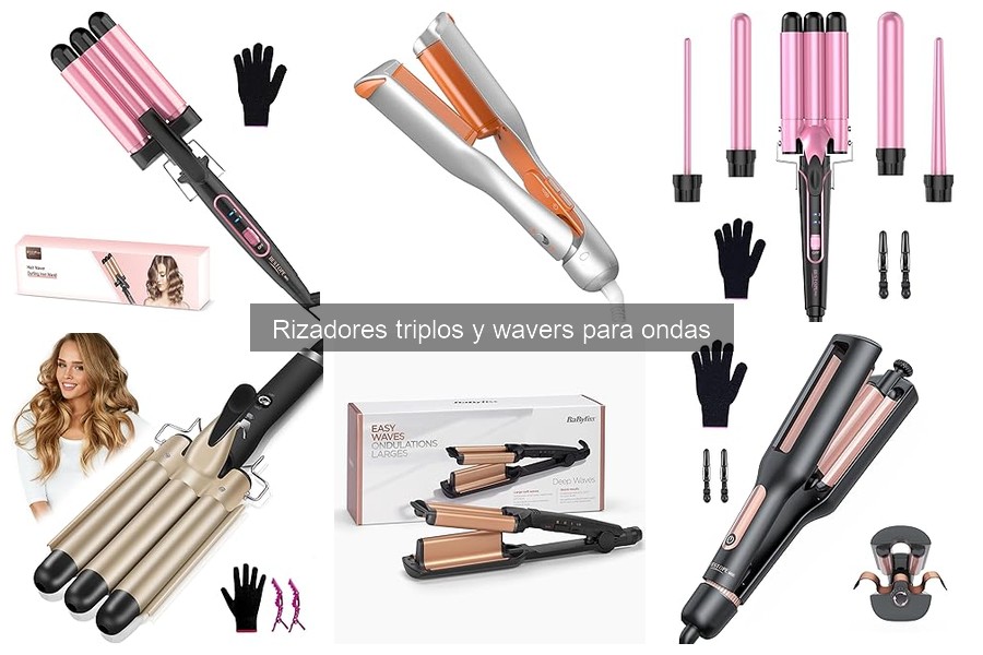 Cómo usar rizadores triplos según tu tipo de cabello