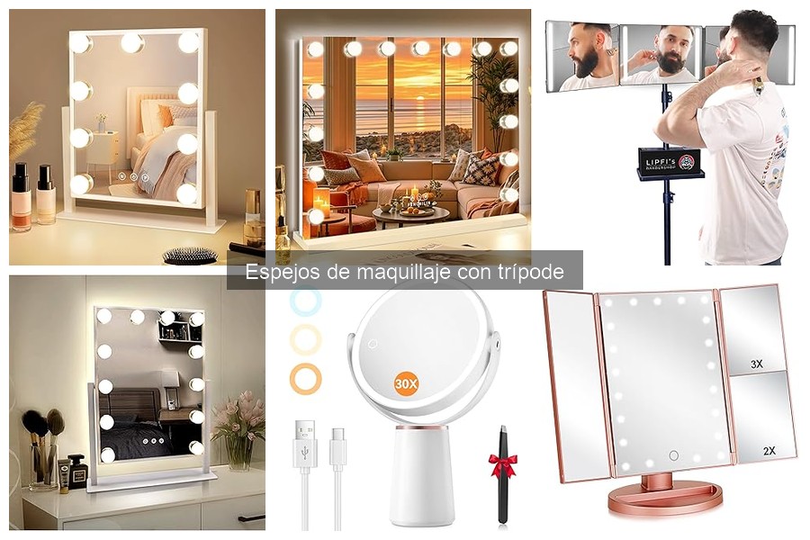 Cómo usar un espejo de maquillaje con trípode fácilmente