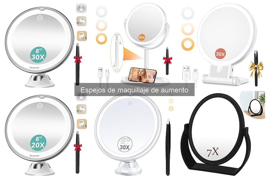 Cómo usar un espejo de maquillaje de aumento correctamente
