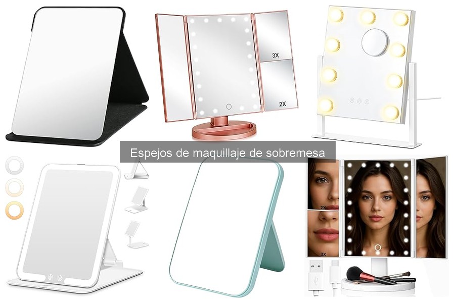 Cómo usar un espejo de maquillaje de sobremesa correctamente