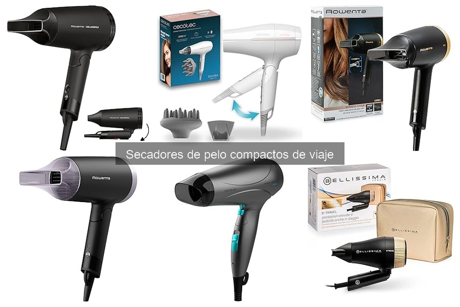 Cómo usar un secador de pelo compacto de viaje correctamente