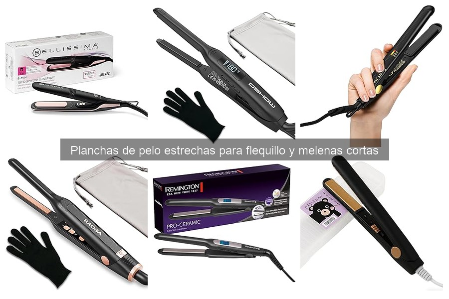 Cómo usar una plancha de pelo estrecha para flequillos
