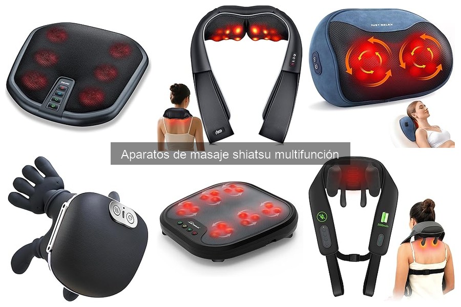 Comparativa de Aparatos de Masaje Shiatsu y Otros Masajeadores