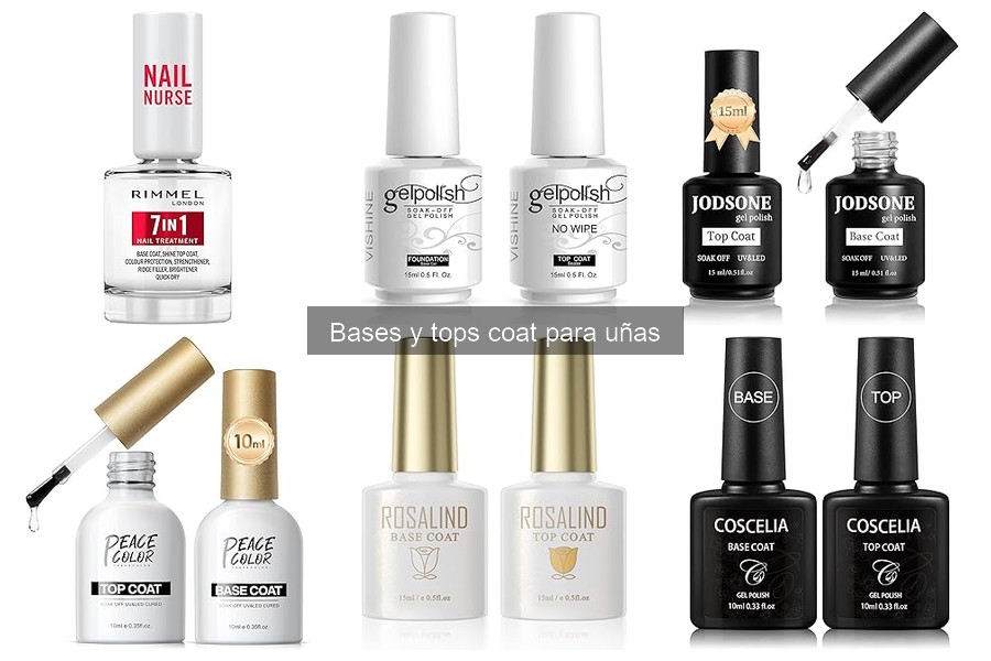 Comparativa de Bases y Tops Coat para Uñas: Mejores Marcas