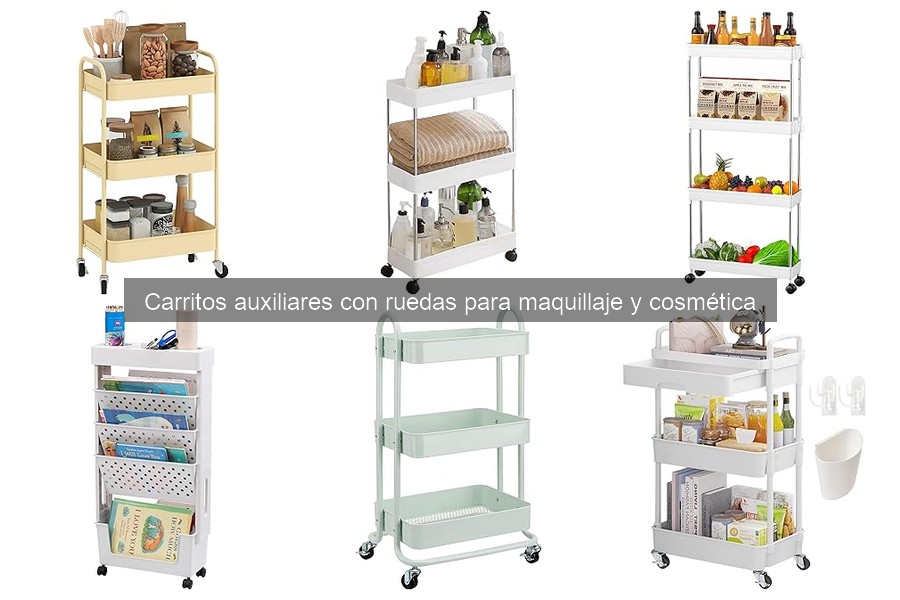 Comparativa de carritos auxiliares para maquillaje en 2023