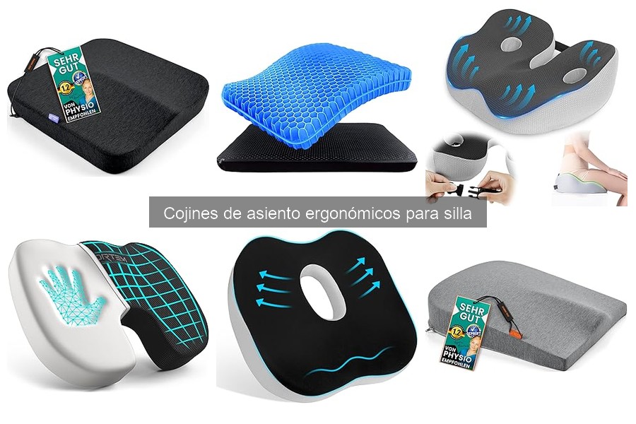 Comparativa de cojines de asiento ergonómicos para silla