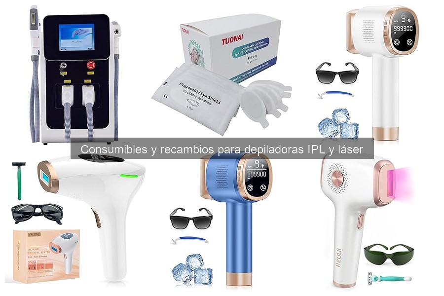 Comparativa de consumibles para depiladoras IPL y láser