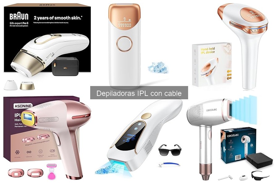 Comparativa de depiladoras IPL con cable y sin cable