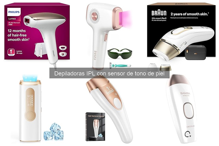 Comparativa de Depiladoras IPL con Sensor de Tono de Piel