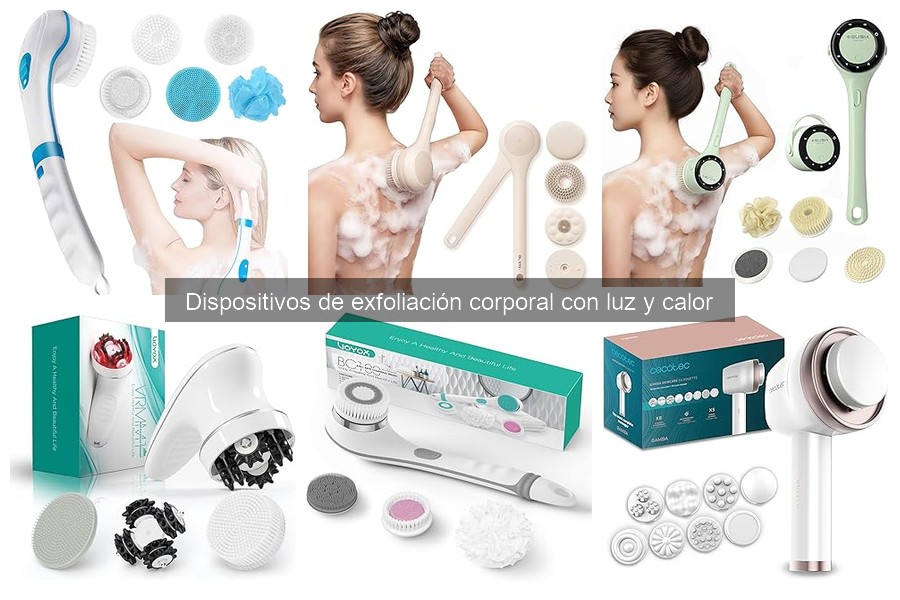 Comparativa de dispositivos de exfoliación corporal con luz y calor