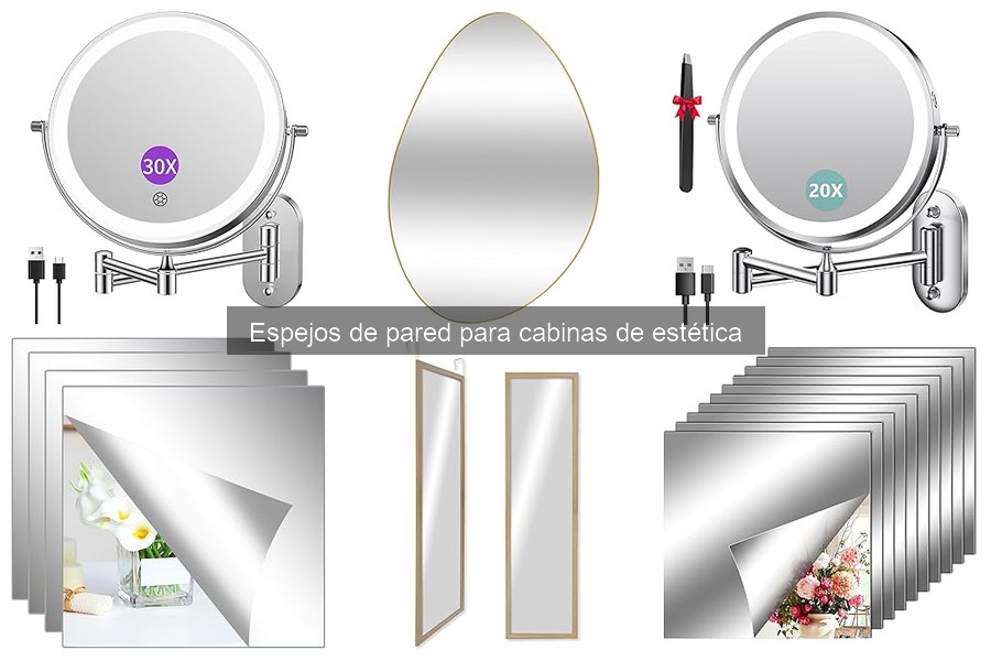 Comparativa de espejos de pared fijos y móviles para estética