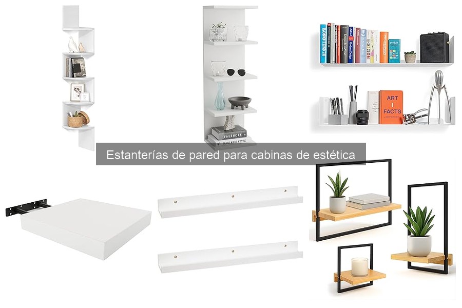Comparativa de estanterías flotantes y modulares para estética