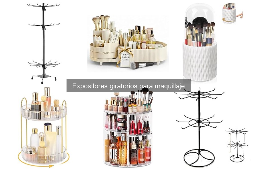 Comparativa de Expositores Giratorios para Maquillaje