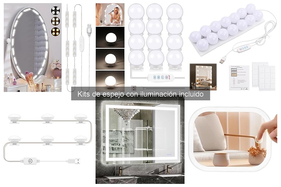 Comparativa de Kits de Espejo con Iluminación: Económicos vs. Premium