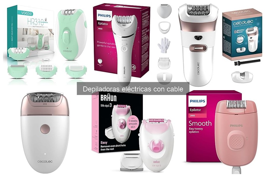 Comparativa de las mejores depiladoras eléctricas con cable