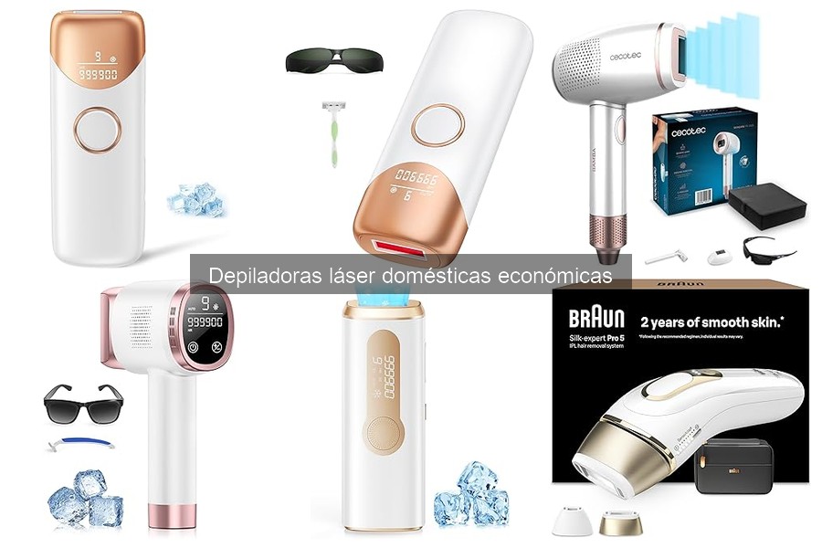Comparativa de las Mejores Depiladoras Láser Domésticas Económicas