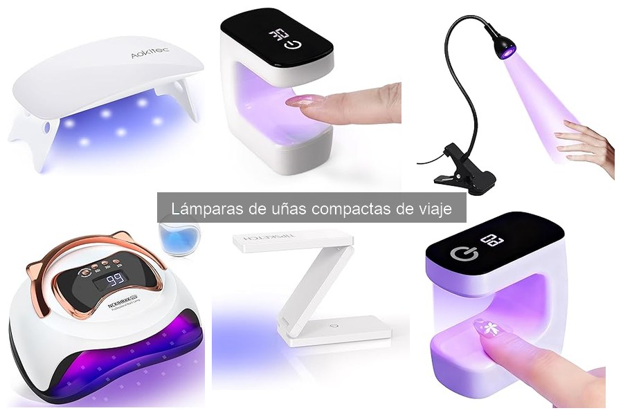 Comparativa de las mejores lámparas de uñas compactas de viaje