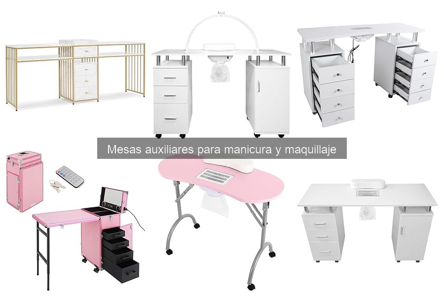 Comparativa de mesas auxiliares para manicura: Mejores marcas