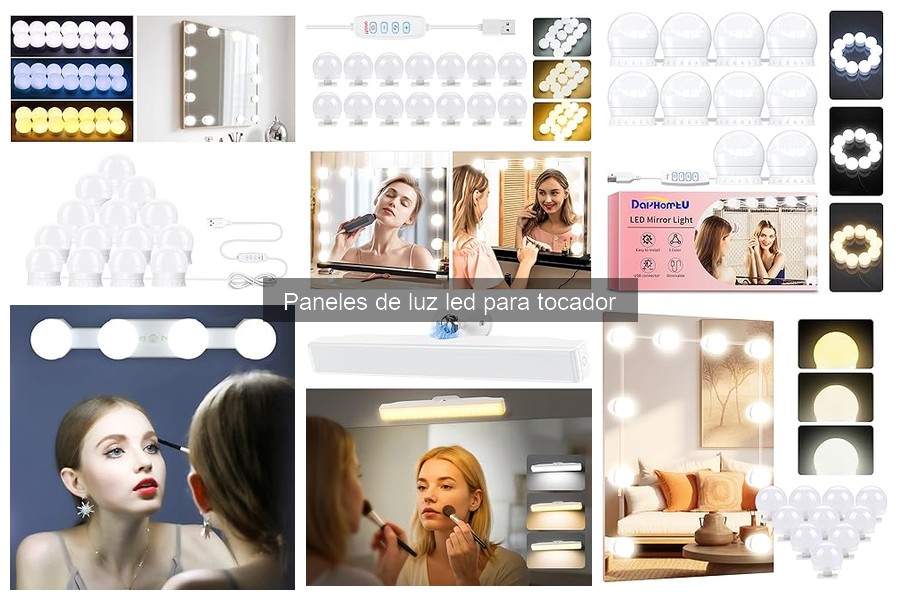 Comparativa de Paneles de Luz LED para Tocador