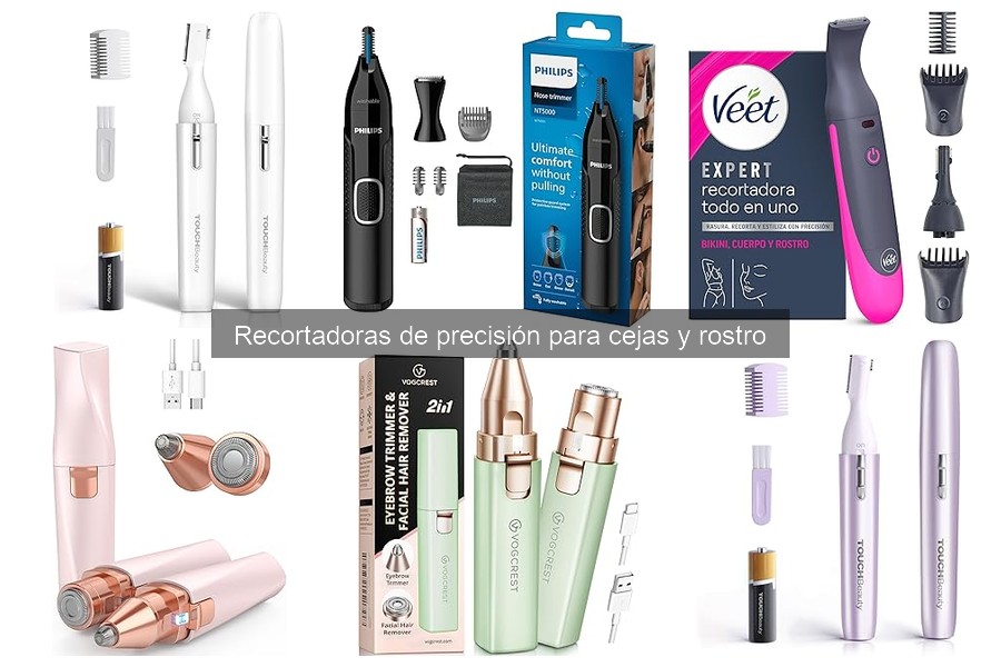 Comparativa de recortadoras de precisión para cejas y rostro