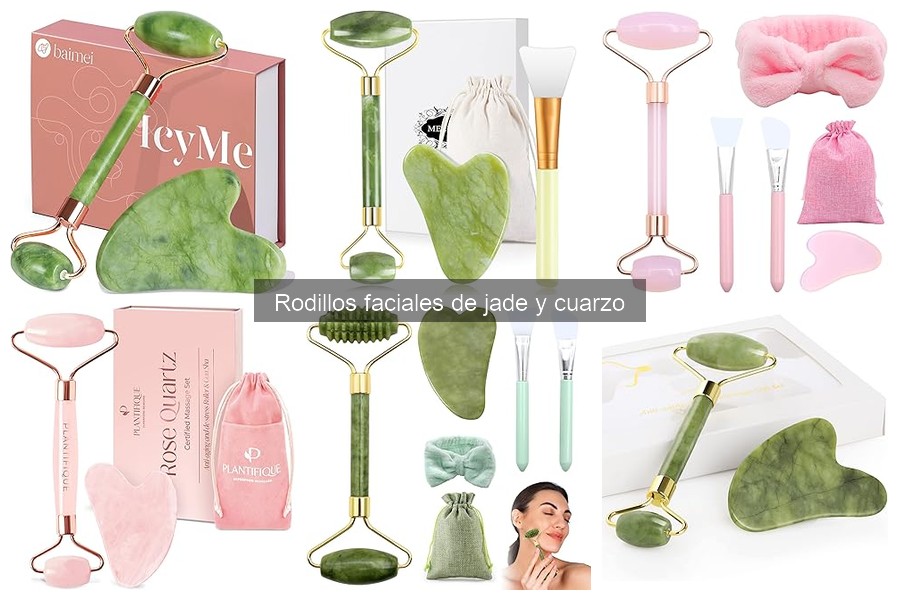 Comparativa de Rodillos Faciales de Jade y Cuarzo