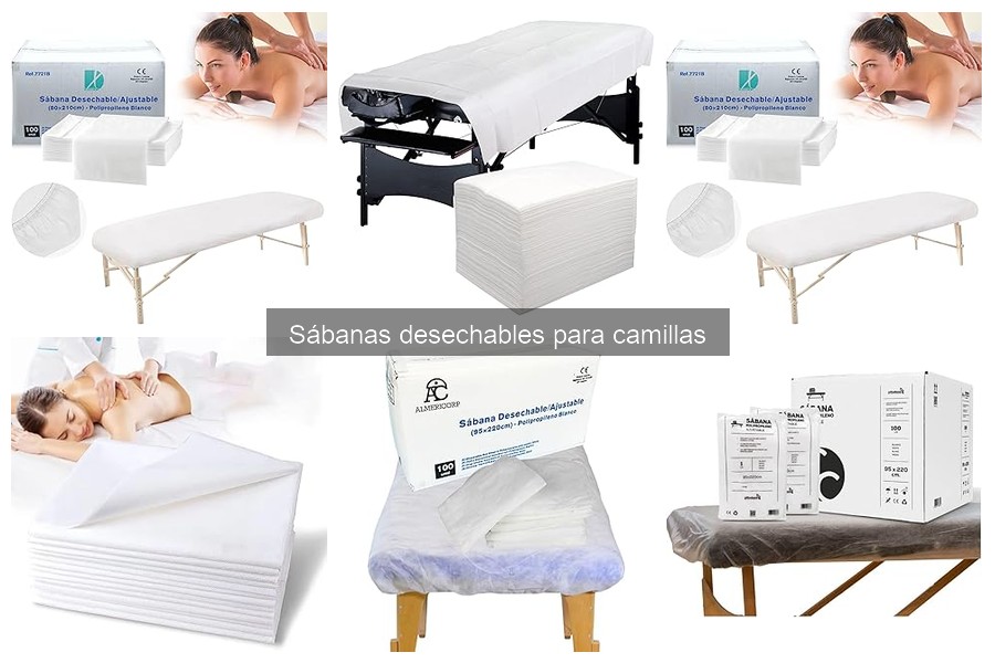 Comparativa de sábanas desechables para camillas por material