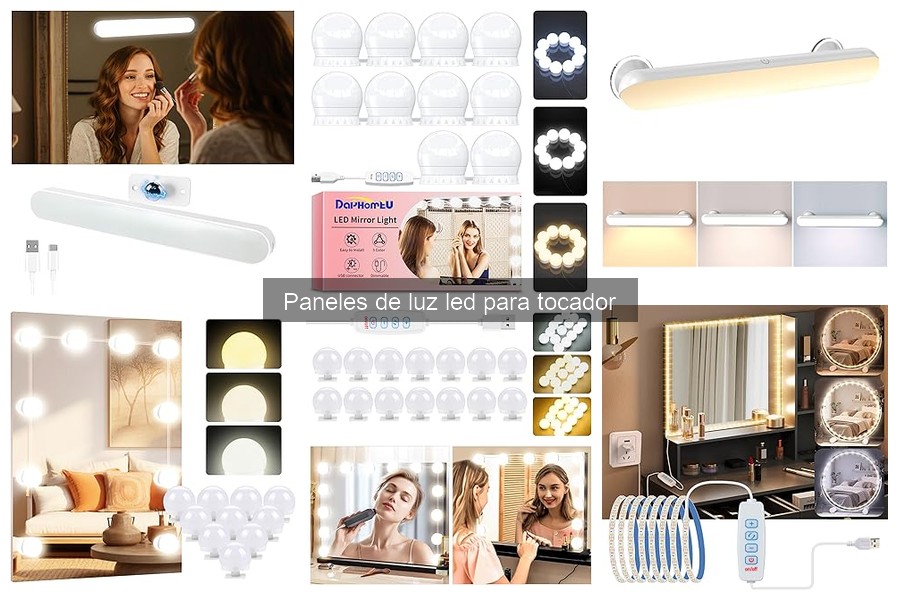 Comparativa: Paneles de luz LED vs. Anillos de luz para tocador