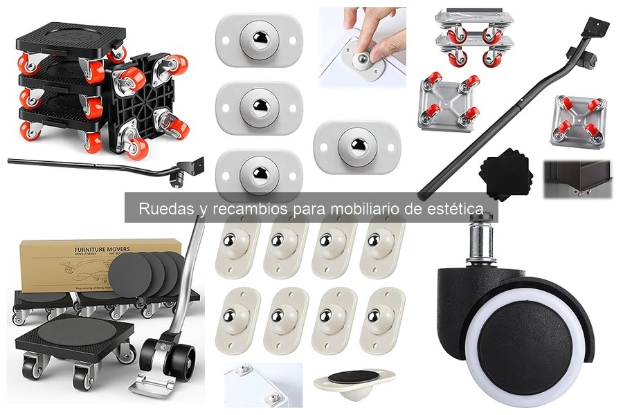Comparativa: Ruedas de plástico vs metal para mobiliario de estética