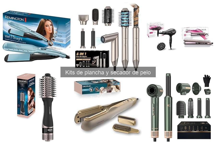 Consejos de uso seguro para kits de plancha y secador