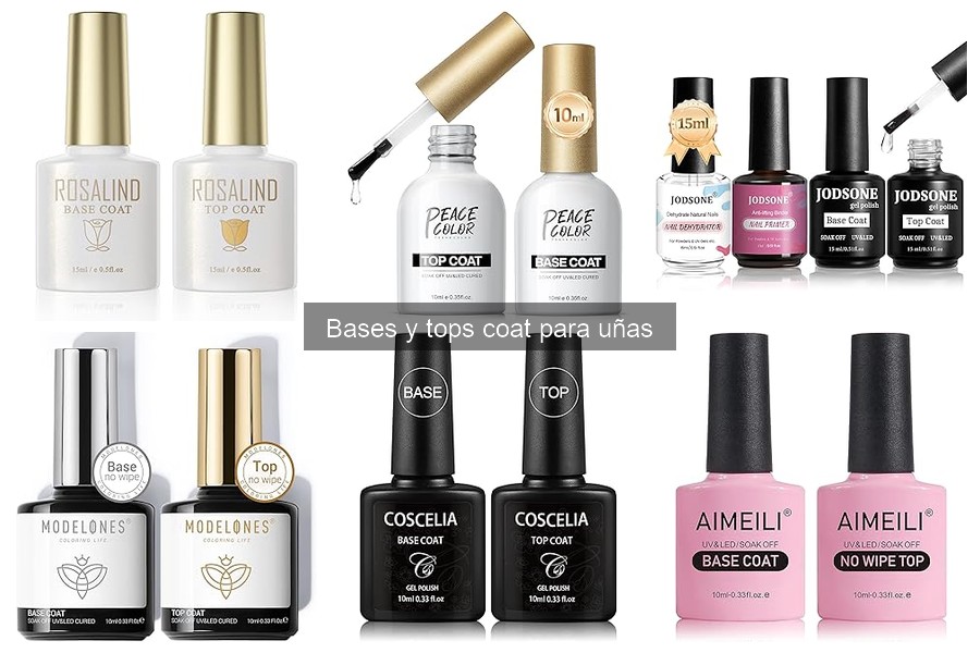 Dónde comprar bases y tops coat de calidad para uñas