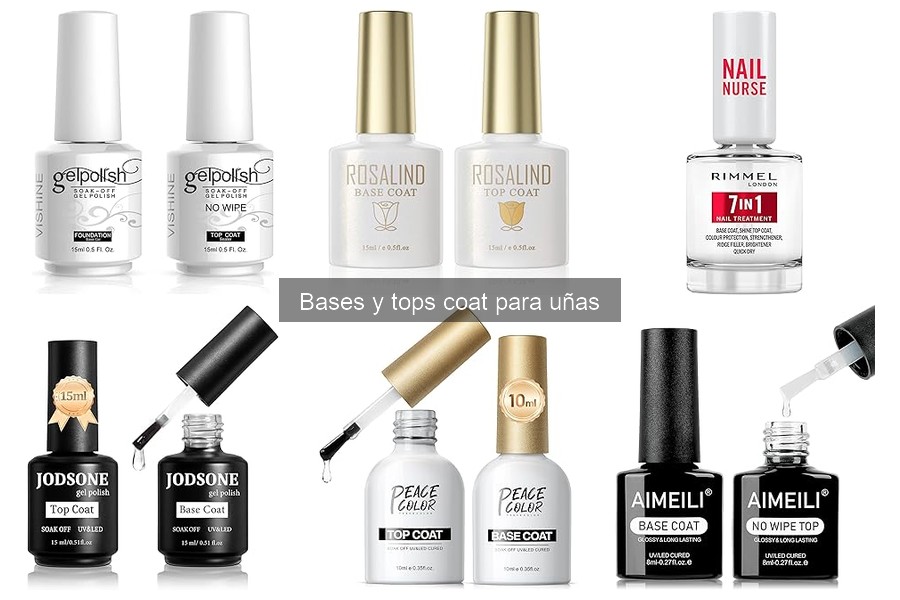 Duración promedio de bases y tops coat para uñas