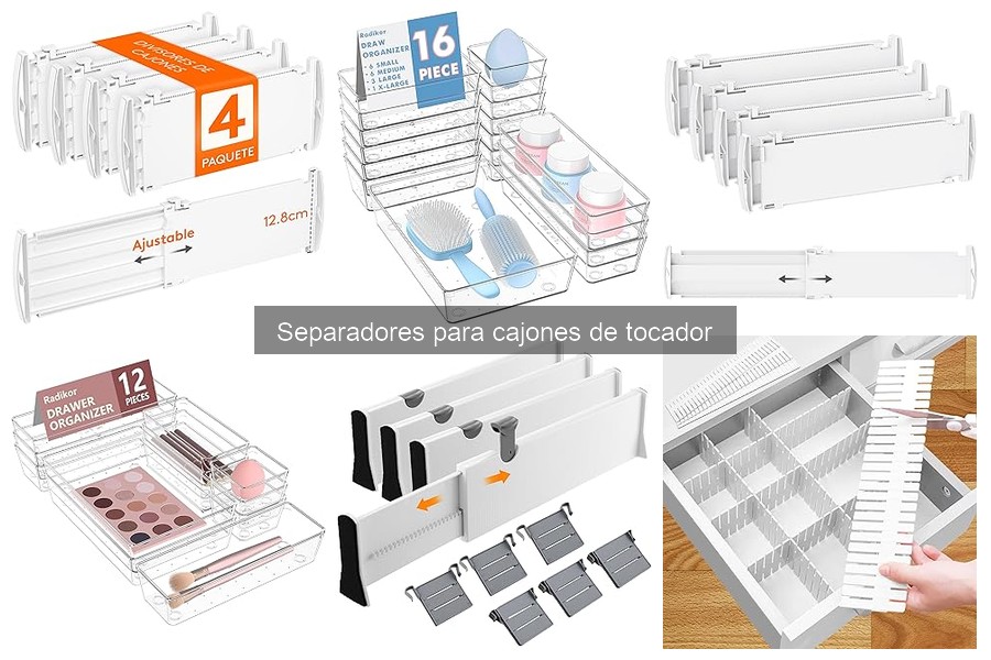 Eficacia de los Separadores para Cajones de Tocador