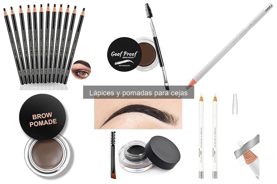 Errores al elegir lápices y pomadas para cejas