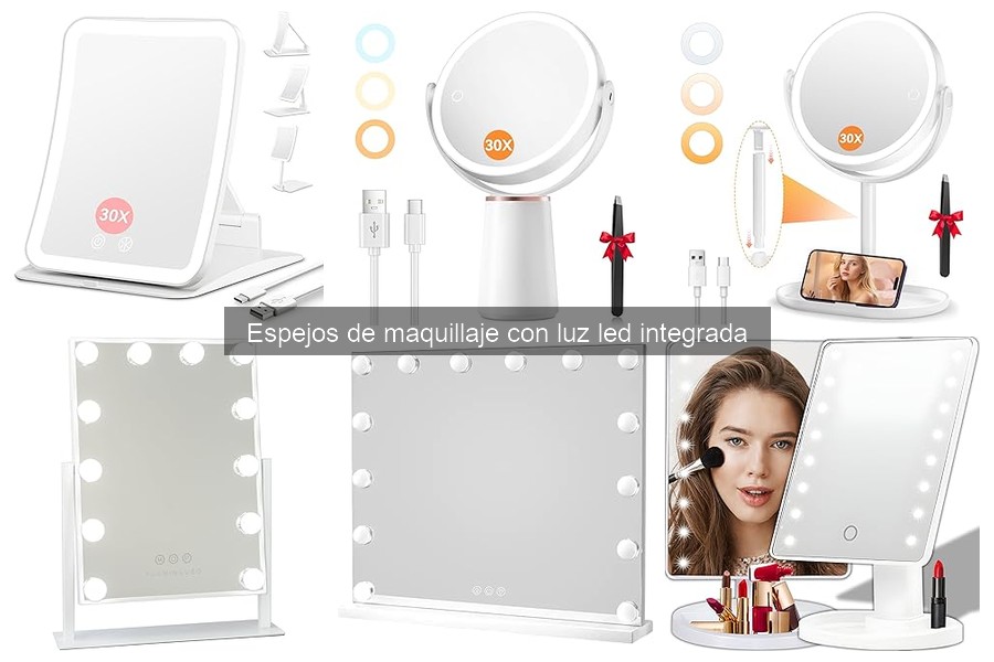 Espejos de Maquillaje con Luz LED: Características y Beneficios